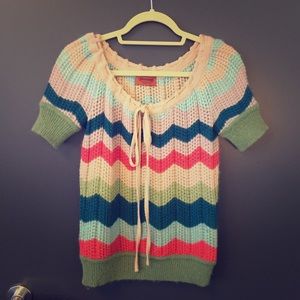 MISSONI Knit Short Sleeved Sweater!